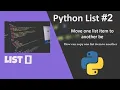 Move item one list to second python