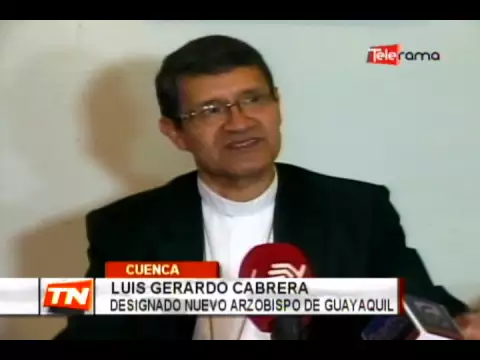 Designan arzobispo de Guayaquil a monseñor Luis Gerardo Cabrera