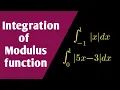 Integration of Modulus Function Definite Integration Class-12 Maths In tegration Maths Side