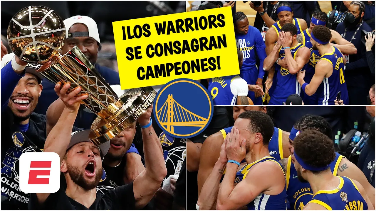 Stephen Curry, ENTRE LÁGRIMAS, le da el título a Golden State Warriors y fue MVP de la FINAL | NBA