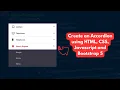 Easy Tutorial Build An Awesome Accordion With HTML CSS JS And Bootstrap 5