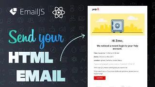 React js Send html email from contact form without server code - Email js Tutorial