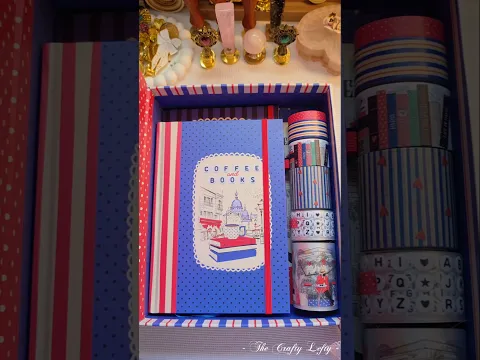 ASMR ❤️💙🖤 Polka dots journal waterfall tabs #asmr #journal #rongrong #polkadots #shorts