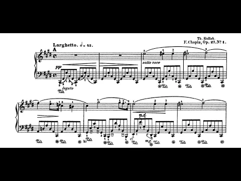 Chopin - Nocturne in C-sharp minor, Op. 27, No. 1 - Vladimir Ashkenazy Piano