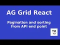 AG Grid Enterprise - React tutorial 8 Pagination and sorting from API end point