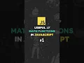 Useful Math Functions in JS