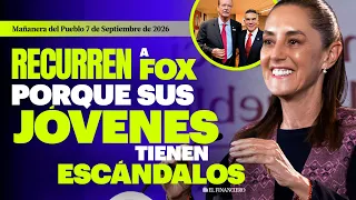 ALIANZA ente Vicente Fox y 'Alito' Moreno, exhibida en la Mañanera