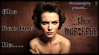 She became He...then MURDERER! Vintage Crime!