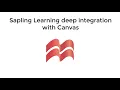 Link your Sapling Learning course with Canvas