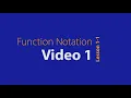 Lesson 1-1 1 Function Notation