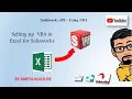 Solidworks API 01 - Setting up VBA in Excel for Solidworks