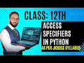 Access Specifiers in Python Public Protected Private JKBOSE Class 12 Syllabus
