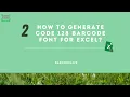 code 128 barcode font for excel
