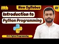 Introduction to Python Programming Basic Programming Concepts
