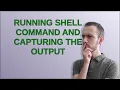 Running shell command and capturing the output
