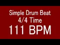 Download Lagu 111 BPM 4/4 TIME SIMPLE STRAIGHT DRUM BEAT FOR TRAINING MUSICAL INSTRUMENT / 楽器練習用ドラム