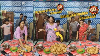 Unlimited Fuchka & Bottle Flip Challenge 😅 #shorts #challenge 