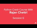 Python Crash Course Part 6 Python Tutorial for Beginners with examples upGrad