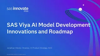Product Roadmap SAS Artificial Intelligence Model Development Innovations and Roadmap
