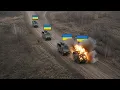 Russian Tu-160 Cruise Missile Destroys Ukrainian Convoy EXTREMELY GRAPHIC
