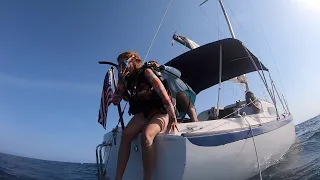 Transmission Fail! Sailing to a Mooring and SCUBA diving from a Sailboat (Litzenbergers Ep.117)