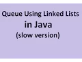 Queue Implementation in Java Using Linked List class Node with Integer Scanner Input Long