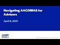 Webinar Navigating AACOMAS for Advisors