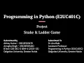 Snake Ladder Game - Amogha Singh Abhay Kumar