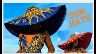 REVERSABLE WIDE BRIM SUN HAT Drafting and stitching