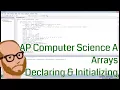 Computer Science AP - Arrays