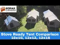 Compare All Three Kodiak Canvas Stove Lodge Hot Tents