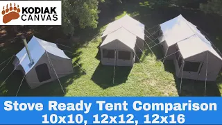 Compare All Three Kodiak Canvas Stove Lodge Hot Tents