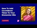 Add Sale Countdown Timer To Your Elementor Site