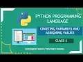 CREATING VARIABLES AND ASSIGNING VALUES IN PYTHON PROGRAMMING MONSTER KING SURYA