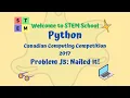 Python - Canadian Computing Competition 2017