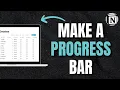 How To Add Progress Bar In Notion