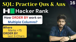 16 Higher Than 75 Marks Hackerrank sql questions SQL sql tutorial sql full course