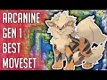 Arcanine Gen 1 Best Moveset - Arcanine Best Moveset Pokemon Red Blue Yellow Version Guide