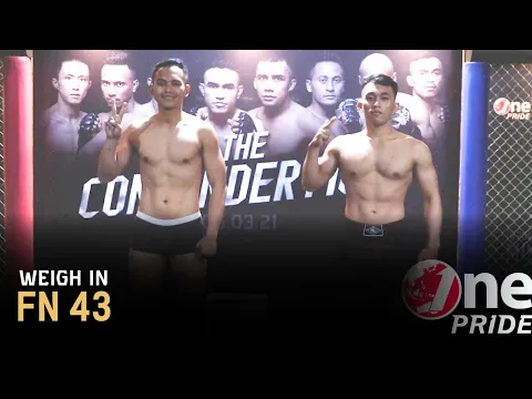 Welterweight: Rio Stefanus Ginting vs Kristian Siburian | Weigh In FN 43