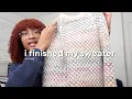 Lagu I finished knitting my colorwork sweater! | knit vlog