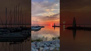 Lighthouse sunset #travel #sunset #lighthouse #lakehefner #oklahomasky