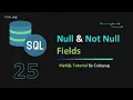 Null and Not Null Fields in Mysql Table MySQL Tutorial for Beginners in Hindi