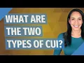 What are the two types of CUI