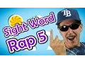 Sight Word Rap 5 Sight Words High Frequency Words Jump Out Words Jack Hartmann