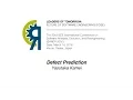 Defect Prediction