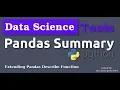 Data Science Tools - Pandas Summary