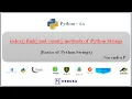 index rindex find rfind and count methods for Python strings - 26