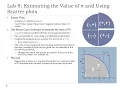Lab 8 Estimating the value of Pi and using scatter plots