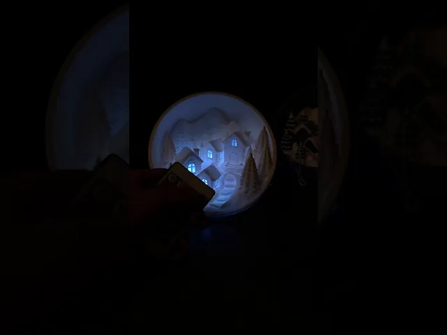 Village with Winter Landscape / Lights up / Decoration video thumbnail