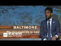 Baltimore mayor highlights crime road repairs cost of living in State of the City address